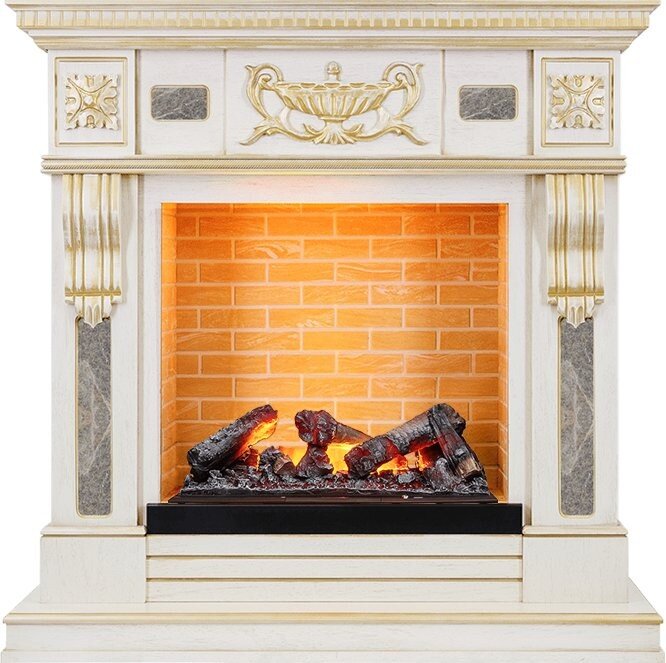 Электрокамин Dimplex Corsica - Белый шоколад с очагом Cassette 600 NH