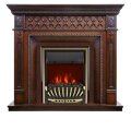 Электрокамин Royal Flame Alexandria - махагон коричневый антик с очагом Aspen Gold 1