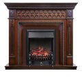 Электрокамин Royal Flame Alexandria - махагон коричневый антик с очагом Fobos FX Black 1