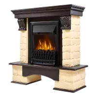 Портал Firelight Forte Classic камень бежевый, венге