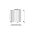 KZTO Гармония С40 1-750-42 трубчатый радиатор 8