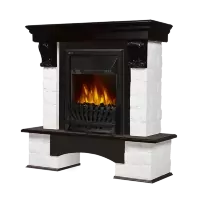 Портал Firelight Forte Classic камень белый, венге