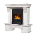 Портал Firelight Forte Classic камень белый, беленый дуб 1