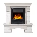 Портал Firelight Forte Classic камень белый, беленый дуб 2