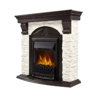 Портал Firelight Torre Classic камень белый, венге