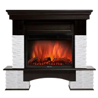 Портал Firelight Pietra Nuovo 30 сланец белый, шпон темный дуб