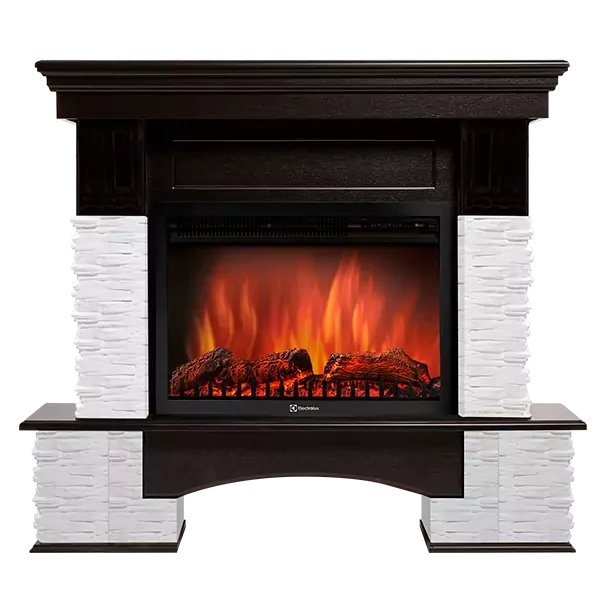 Портал Firelight Pietra Nuovo 30 сланец белый, шпон темный дуб