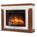 Портал Firelight Prestigio 30 кирпич белый, шпон дуб 2