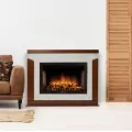 Портал Firelight Prestigio 30 кирпич белый, шпон дуб 4