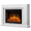 Портал Firelight Simple 25 белый мрамор 1