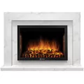 Портал Firelight Simple 25 белый мрамор 2