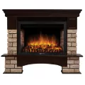 Портал Firelight Forte Wood 30 камень коричневый, шпон темный дуб 1
