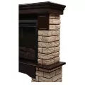 Портал Firelight Forte Wood 30 камень коричневый, шпон темный дуб 3