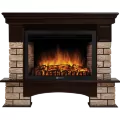 Портал Firelight Forte Wood 30 U камень коричневый, шпон темный дуб 1