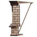 Портал Firelight Forte Wood 30 U камень коричневый, шпон темный дуб 3