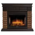 Портал Firelight Bricks WOOD 30 камень темный, шпон венге 1