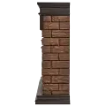 Портал Firelight Bricks WOOD 30 камень темный, шпон венге 3