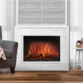 Портал Firelight Loft 30 камень белый / белая эмаль 3