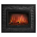 Портал Firelight Loft 30 камень черный, черная эмаль 1