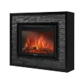 Портал Firelight Loft 30 камень черный, черная эмаль 2