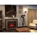 Портал Firelight Loft 30 камень черный, черная эмаль 5