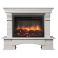Портал Firelight Forte 30S камень белый, беленый дуб 1