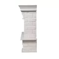 Портал Firelight Forte 30S камень белый, беленый дуб 3