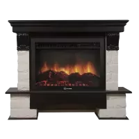 Портал Firelight Forte 30 U камень белый, венге