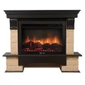 Портал Firelight Forte 30 U камень бежевый, темный дуб 1
