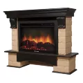 Портал Firelight Forte 30 U камень бежевый, темный дуб 2
