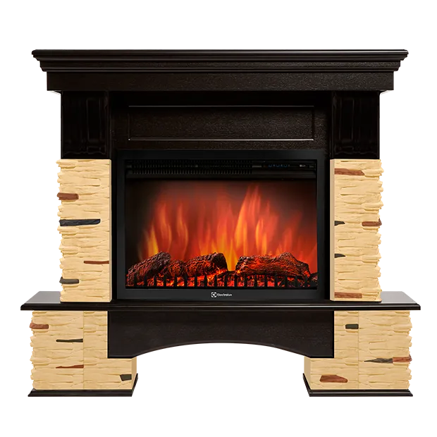 Портал Firelight Pietra Nuovo 25 сланец натуральный, шпон темный дуб