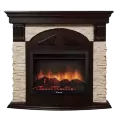 Портал Firelight Torre 30 U камень слоновая кость, темный дуб 1