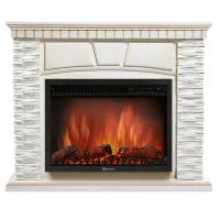 Портал Firelight Porto 25 сланец белый / белёный дуб