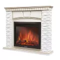 Портал Firelight Porto 25 сланец белый / белёный дуб 2