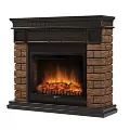 Портал Firelight Bricks WOOD 25 камень темный, шпон венге 2