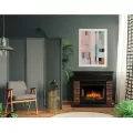 Портал Firelight Bricks WOOD 25 камень темный, шпон венге 5