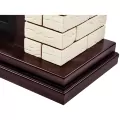 Портал Firelight Bricks 25 камень бежевый, темный дуб 6