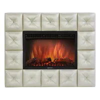 Портал Firelight Crystal 30 светлая экокожа + очаг 3020LS