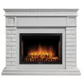 Портал Firelight Bricks 25 камень белый, белая эмаль 1