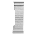 Портал Firelight Bricks 25 камень белый, белая эмаль 4