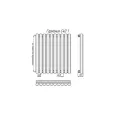 KZTO Гармония С40 1-500-43 трубчатый радиатор 8