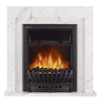 Портал Firelight Simple Classic белый мрамор