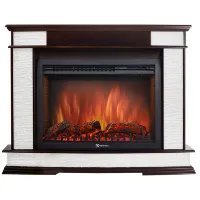 Портал Firelight Scala 25 сланец скалистый белый, тёмный дуб