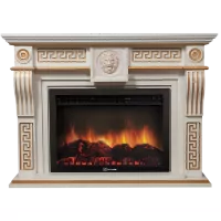 Портал Firelight Vittoriano 30 белёный дуб с золотой патиной
