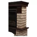 Портал Firelight Forte Wood 25 камень коричневый, шпон темный дуб 3