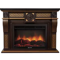 Портал Firelight Vittoriano 30 тёмный дуб с золотой патиной