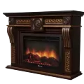 Портал Firelight Vittoriano 30 тёмный дуб с золотой патиной 2