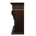 Портал Firelight Vittoriano 30 тёмный дуб с золотой патиной 3
