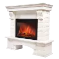 Портал Firelight Forte 25S камень белый, беленый дуб 2