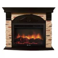Портал Firelight Torre 25S камень сланец натуральный, венге
